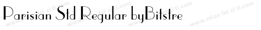 Parisian Std Regular byBitstream字体转换